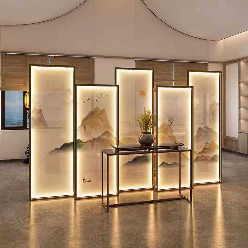 新款简约铝合金边框屏风 轻奢屏风客厅入户玄关铝合金屏风隔断,淘宝优惠券,粉丝福利购,淘宝优惠卷