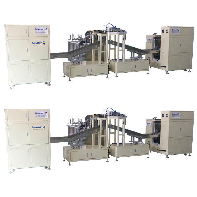 Fully automatic double curling station cylinder forming machine, cylinder and can flanging machine equipment, plastic plastic folding machine