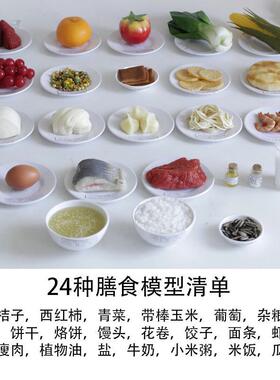 常用24种膳食宝塔模型金字塔中国居民营养平衡食物交换份道具