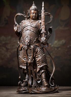 佛香天逸铜关公像关羽像关二爷家居摆件武财神伽蓝韦陀菩萨佛像