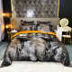 High-end light luxury bedding four-piece European luxury tribute satin jacquard quilt cover sheets and bed fittings six-piece set