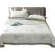 Natural pure bamboo fiber mat three-piece set for summer double-person machine washable ice silk soft mat sheet thickened machine washable