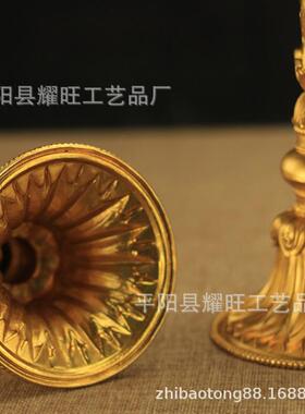 桌七政纯宝古典面QZB320.1摆件铜全鎏堂供品金金色