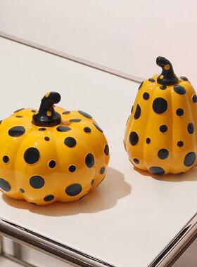 艺桌术小众北YLG欧波南瓜摆点件客厅面装电视柜书柜家居饰品抽象