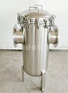 304碳钢不锈钢DN150篮式过滤器快开直通式污水管道除污器过滤器
