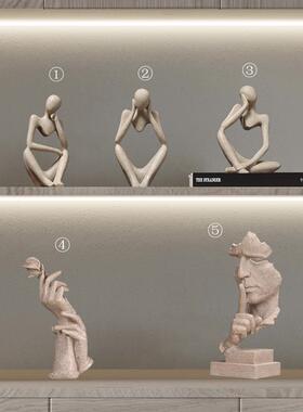 高档美执子之手抽象式样板间装品摆设创意客厅酒饰柜面桌艺术品摆