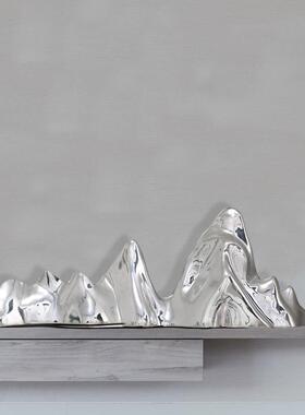 中式家居酒摆店客大堂山玄关厅柜电视柜软装饰招财假ST803摆件设