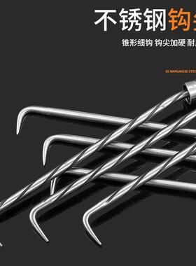 四轴承扎钩新款钢筋绑钩螺纹钢筋钩桩心钢扎丝钩不锈钢钢筋扎钩