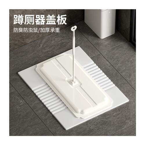 厕所蹲坑盖板蹲便器密封盖防臭堵臭器卫生间通用挡板蹲厕便池防返 - 图3