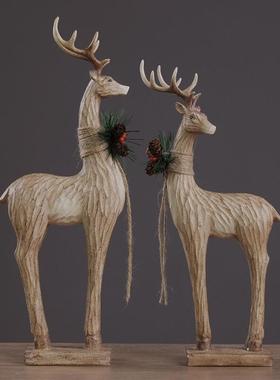 北欧式鹿摆件客厅酒柜博物架家居装饰品结婚礼物实用送闺蜜工艺品