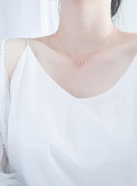 ins项链字母吊坠学生简约项链