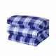 Blue and white plaid bed sheet quilt cover three-piece set junior and senior high school student dormitory single bedding quilt set six pieces 1