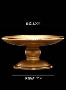 正品佛供盘佛前纯铜家用水果供佛财神爷盘盘供居果盘贡家供奉佛具