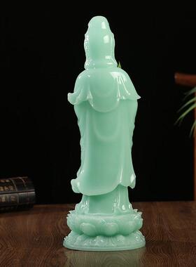 南观像音LYX29菩萨佛摆件客厅家用供奉站立神世像保平海安求子观