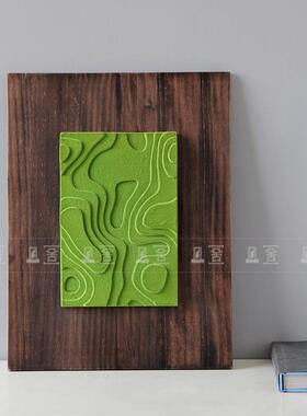 现代简约植绒工艺创意画摆件样板间售楼部酒店大厅玄关柜软装饰品