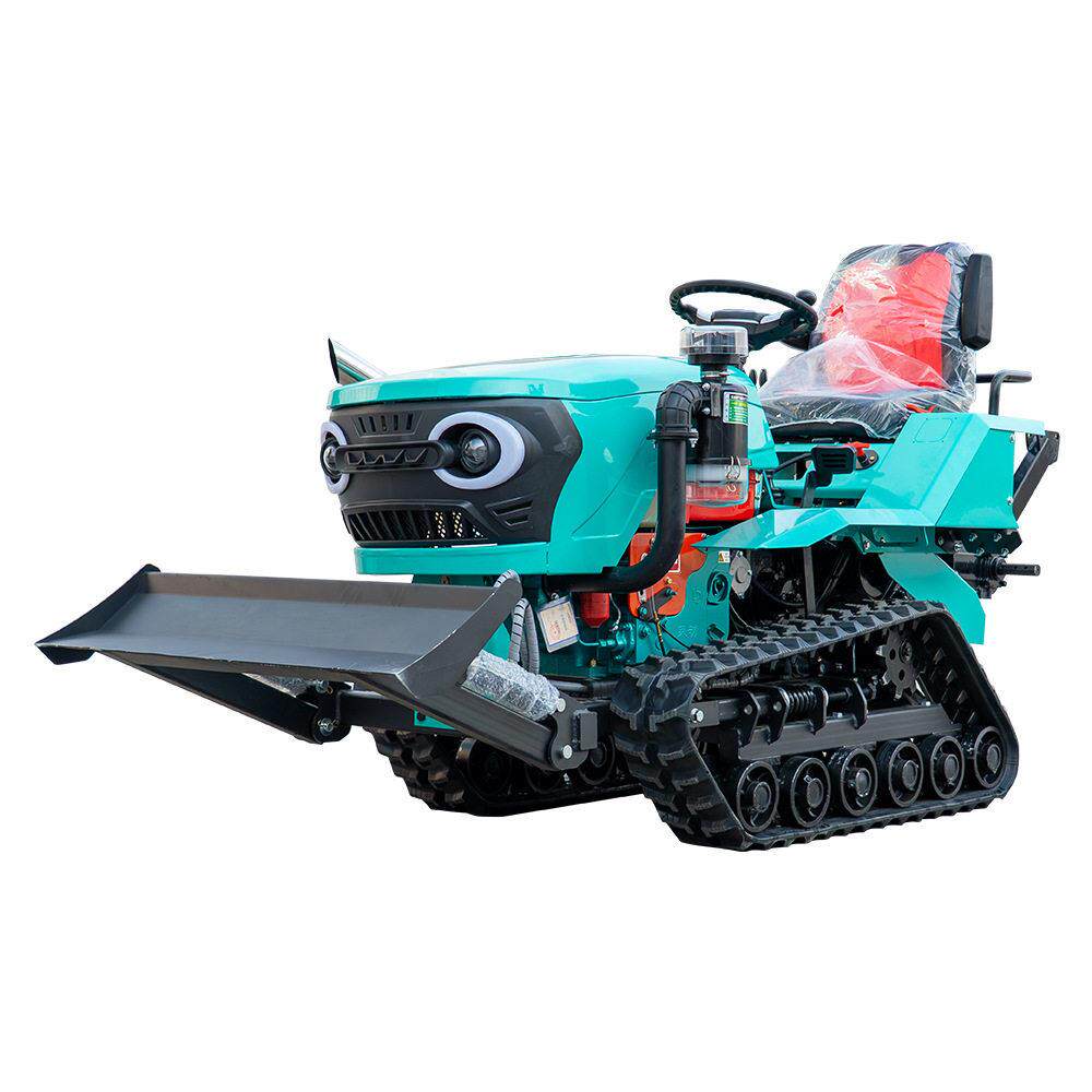Crawler dual-purpose tractor rides on the rotary tiller for cultivated land, the rotary tiller, the water and drought machine, the agricultural mini-tiller type, the new four-wheel drive