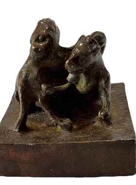 古董古玩仿古铜加厚印章怀旧章子家用复古工艺乡下老物件