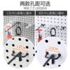 Orifice plate supermarket shelf black hook white perforated plate shelf hook jewelry hook small commodity orifice plate hook