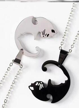 Necklace Simple Friendship Gift Couple Jewelry necklace 项链