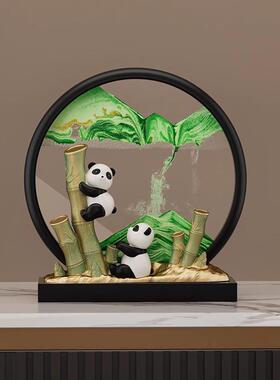 玄关品电视酒柜CRCH0088装饰猫摆件现熊代轻奢节高升流沙画可印LO