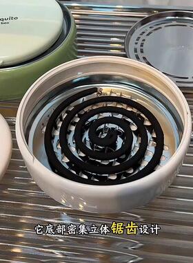 多功能蚊香分离器蚊香盒防火防烫接灰盘蚊香架可携式蚊香盘放置器