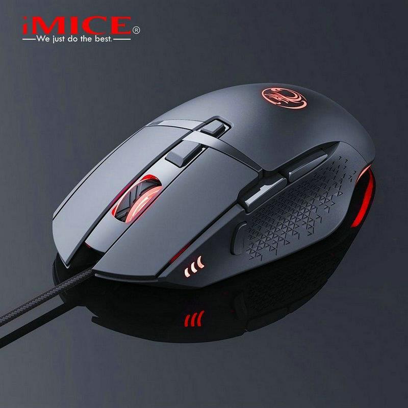 imice x7黑暗骑士有线游戏鼠标2400dpi支持宏功能7键USB连接 2400 - 图2
