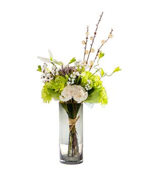 艺贝子简约假花仿真花套装客厅室内装饰花样板间软装整体花艺摆件