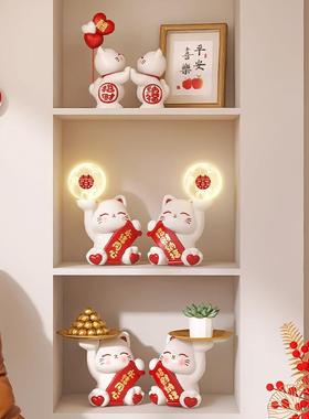 招财猫新物婚礼送新人BJ2217娘订婚实用送闺蜜婚新房卧室灯长明结