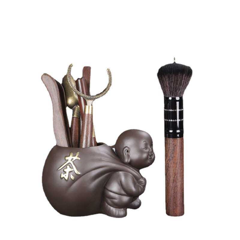 Zisha Tea Ceremony Six Gentlemen Tea Making Tools Bamboo Tea Clips Tea Spoons Tea Knives Complete Kung Fu Tea Set Accessories Set