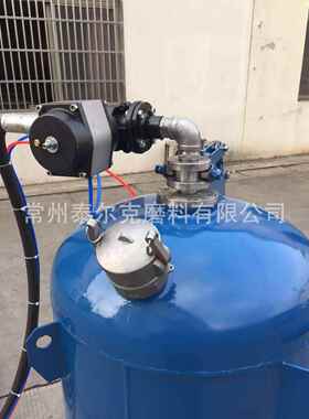 直供小型钢结构除锈高压移动喷砂机开放便携式喷砂罐可干湿两用