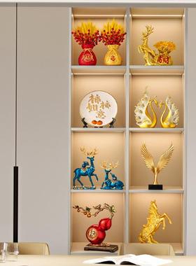 轻奢酒柜装饰品客厅新中式家居摆件办公室工艺品乔迁新居礼品