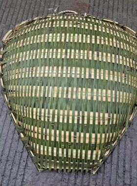 包邮手工竹编晾晒竹筲箕竹制品洗菜沥米沥过滤水盛菜家用大小筲箕