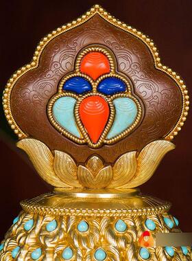 财神宝瓶慧宝铜鎏金八吉祥摩尼宝供瓶观音地藏龙王宝瓶