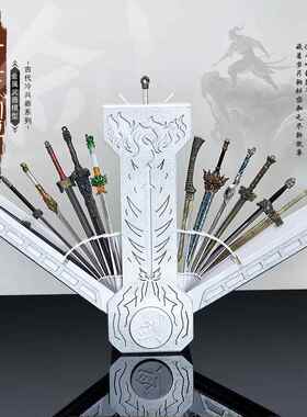 2025网红十三式无双剑匣剑九黄宝剑新年礼物金属兵器收藏收纳盒