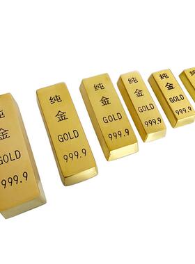 源头厂家黄铜金条工艺品摆件实心金条开业礼品家居饰品厂家