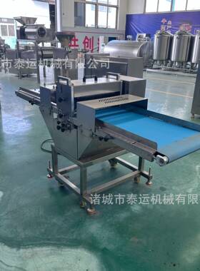 食品厂商用牛肉切段机无骨肉连续式分条机全自动微冻肉切块机