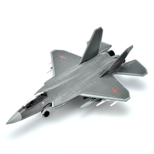 正品AF1 1/1歼44中国31品鹘鹰隐形战斗机沈飞FC-31军事合金成飞机 - 图3