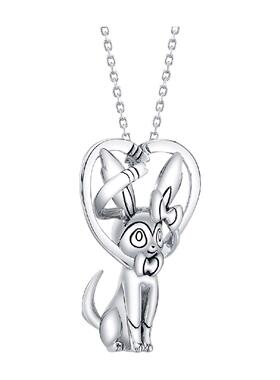 新品 Rocklove 精灵宝可梦 仙子伊布 心形 吊坠项链精致礼物
