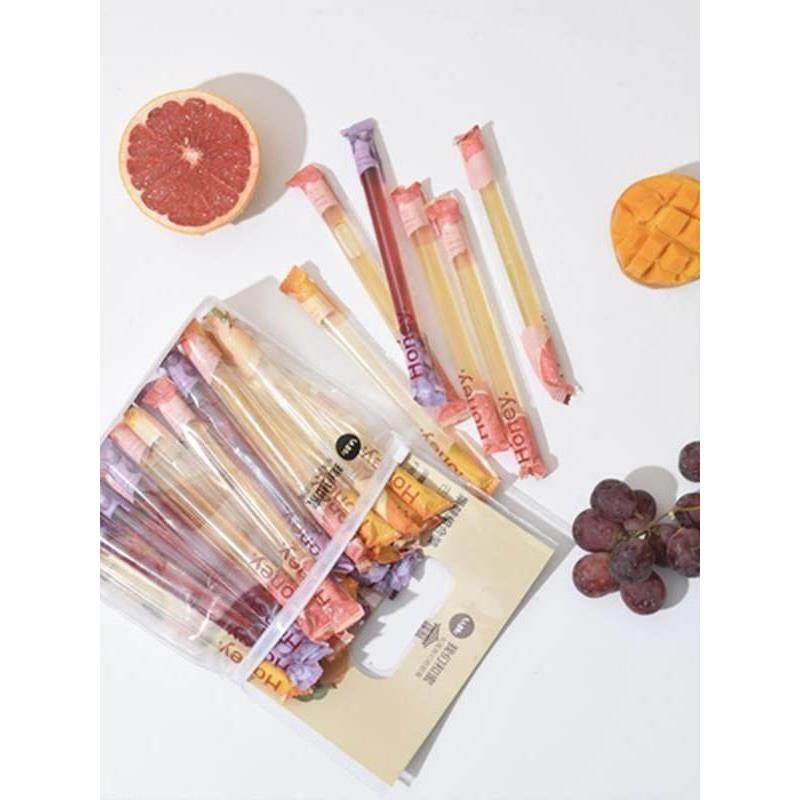 果汁饮料吸管便携外带蜂蜜棒喝水自带搅拌棒水果味冲饮果茶小包装,淘宝优惠券,粉丝福利购,淘宝优惠卷