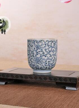 简约现代实木雕刻长方回纹底座 适用于佛像花瓶的木雕展示架