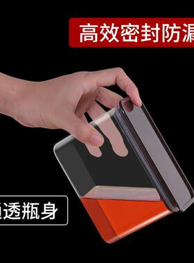 塑料方形加厚密封罐果粉盒透明储物罐咖啡奶茶店果粉盒厂家直销