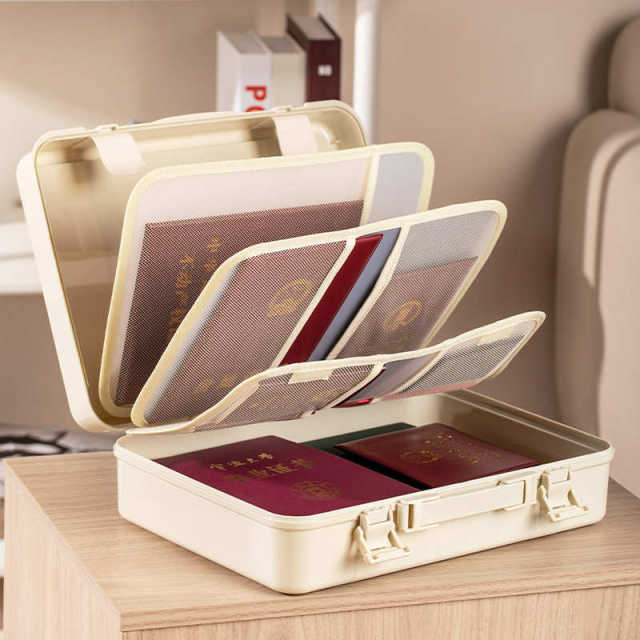 Certificate storage bag home user address certificate storage box family baby birth certificate important document storage box
