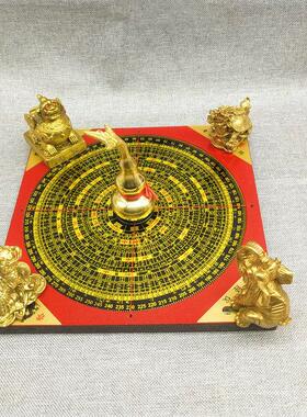 黄铜开运旺财阵摆件聚财五行大阵招财聚宝盆金蟾貔貅龙龟吉象葫芦