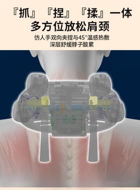 FANTTER颈椎按摩器肩颈腰部背部脖子颈部披肩膀揉捏斜方肌按摩仪