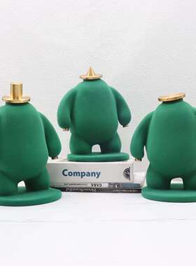 现代简约多色抽象人雕塑样板房胖子人家居摆件金属树脂软装饰品