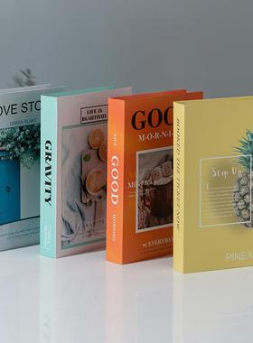 彩色假书装饰书本样板间儿童房饰品软装小摆件书柜创意道具模型书