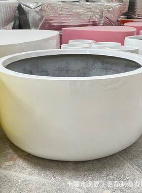 玻璃钢花盆公园大花缸树盆学校绿植花池种植池商场美陈花坛树池