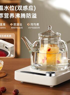 全玻璃养生壶炖煮一体2026新款多功能煮茶炉家用电陶炉恒温烧水壶