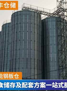 供应大型装配式钢板仓储存玉米镀锌圆筒粮仓