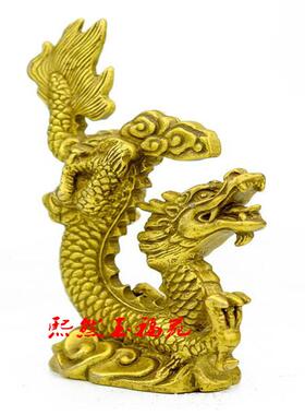 纯铜飞天龙 汉龙十二生肖龙摆件 家居风水工艺品